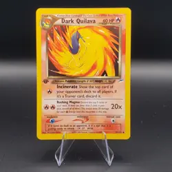 Dark Quilava 39/105 Pokemon Neo Destiny - 1st Edition - NM - Image 1