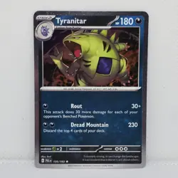 🌀 MOUTH SWIRL Tyranitar 135/193 Cosmos Holo Paldea Evolved NM Rare - Image 1