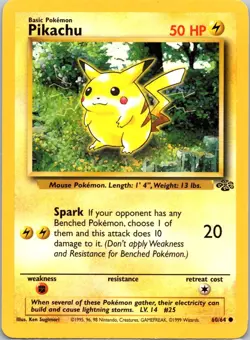 Pikachu 60/64 Common Jungle LP - Image 1