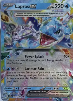 Lapras ex 32/142 Double Rare Stellar Crown Pokemon Near Mint - Image 1