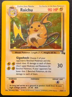 Raichu 14/62 Fossil Holo MP - Image 1