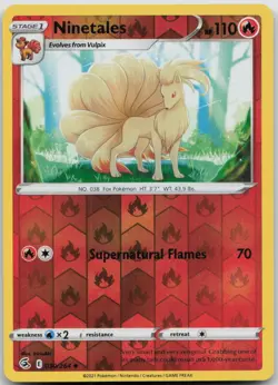 Ninetales (30) Reverse Holo Uncommon SWSH08: Fusion Strike 030/264 NM - Image 1