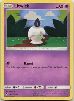 Litwick Common SM - Lost Thunder 101/214 NM - Image 1
