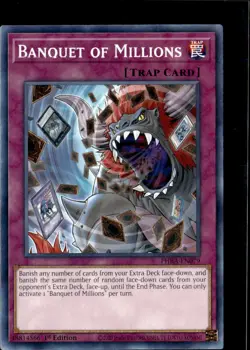 Yu-Gi-Oh! Banquet of Millions PHRA-EN079 1st Edition Non Holo - Image 1