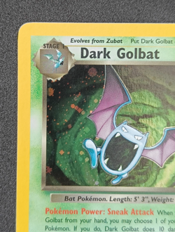 Pokemon TCG Dark Golbat 7/82 Team Rocket Holo Rare Card Vintage WOTC NM-LP+ - Image 2