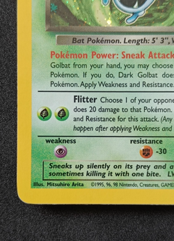 Pokemon TCG Dark Golbat 7/82 Team Rocket Holo Rare Card Vintage WOTC NM-LP+ - Image 5