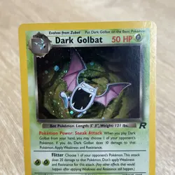 Dark Golbat 7/82 Team Rocket Unlimited Holo Rare Pokemon TCG MINT/NM! - Image 2
