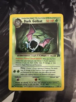 Pokemon TCG Dark Golbat 7/82 Holo Unlimited Team Rocket - Image 1