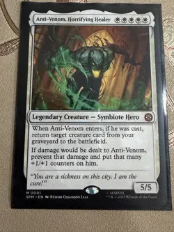 NM Anti-Venom, Horrifying Healer, MTG, Marvel's Spider-Man, Magic, 1 - Image 1
