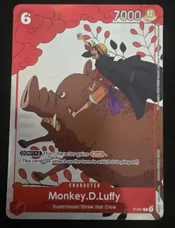 One Piece Monkey D. Luffy Gift Collection 2023 P-001 NM!!! Clean - Image 1