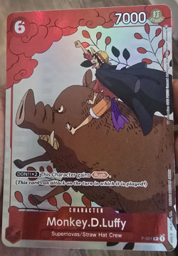 One Piece Monkey D. Luffy Gift Collection 2023 P-001 NM!!! Clean - Image 2