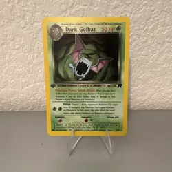 Pokemon TCG Dark Golbat 7/82 Team Rocket Holo Rare 1st Edition HP 50 English - Image 1