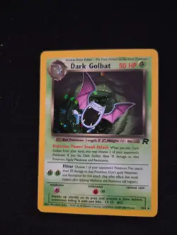 Pokemon Dark Golbat TCG Team Rocket Holo Card 7/82 Lp - Image 2