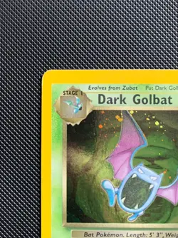 Pokemon TCG WOTC Team Rocket Dark Golbat Holo 7/82 MP - Image 2
