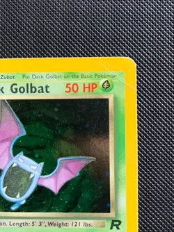 Pokemon TCG WOTC Team Rocket Dark Golbat Holo 7/82 MP - Image 3