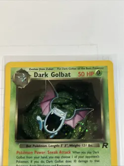 Pokemon TCG Dark Golbat Team Rocket 7 Holo Unlimited Holo Rare 7/82 - Image 2