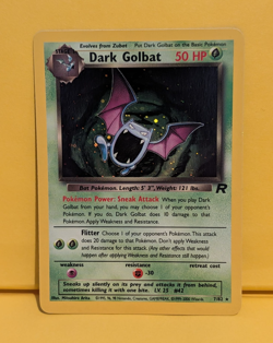 Pokemon TCG Dark Golbat Team Rocket 7/82 Holo Rare EX-NM - Image 1