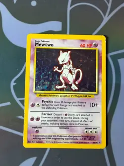 Mewtwo Holo - 10/102 - Unlimited Base Set - Pokemon TCG Card HP Rare - Image 2
