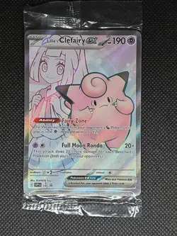 2025 POKEMON SCARLET & VIOLET (SVP) LILLIE'S CLEFAIRY EX 195 PROMO (SEALED) - Image 1