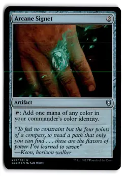 Arcane Signet (Foil) - NM - CLB Commander Legends Baldur's Gate #298 - MTG Magic - Image 1