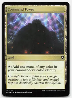 Command Tower (Foil) - NM - CLB Battle for Baldur's Gate # 351 - MTG Magic - Image 1