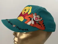 1990’s Vintage Disneyland Winnie The Pooh Hat Aqua Bear Snapback Adjustable - Image 3