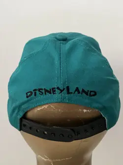 1990’s Vintage Disneyland Winnie The Pooh Hat Aqua Bear Snapback Adjustable - Image 5