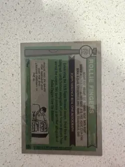 2025 Topps Heritage - Rollie Fingers #ROA-RF Real One Auto Blue Ink Oakland A'S - Image 2