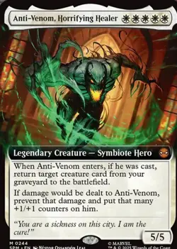 Anti-Venom, Horrifying Healer Extended Art Marvel's Spider-Man NM MTG - Image 1