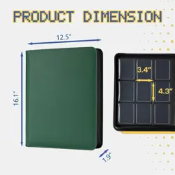 Water-Resistant 9-Pocket Card Binder for MTG, TCG, Yu-Gi-Oh! - 252 Card Capacity - Image 4