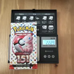 Pokemon TCG Scarlet & Violet 151 Booster Pack 10 Cards English (Mew) Heavy 22,29 - Image 1