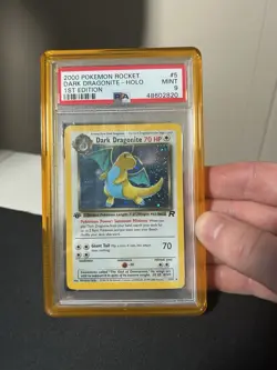 2000 POKEMON ROCKET 1ST EDITION #5 DARK DRAGONITE-HOLO PSA 9 - Image 1