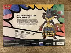 Pokemon TCG Mega Evolution Ascended Heroes Mega Lucario ex Premium Poster Box - Image 2