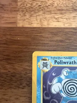 Pokemon Poliwrath Base Set Unlimited 13/102 Holo Rare - MP+ - Image 3