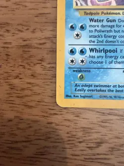 Pokemon Poliwrath Base Set Unlimited 13/102 Holo Rare - MP+ - Image 4