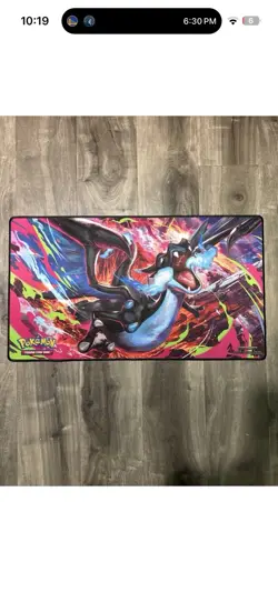 Pokemon Mega Charizard X Ex UPC Playmat, Deck Box, Sleeves, Coin, Dice NO CARDS - Image 2