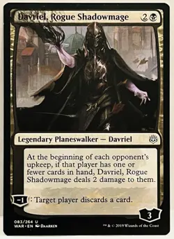 Davriel, Rogue Shadowmage -#83-MTG- War of the Spark-Regular-NM - Image 1