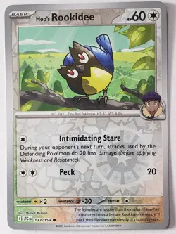 REVERSE HOLO Hop's Rookidee 133/159 NM / M - Journey Together Pokemon Card - Image 1