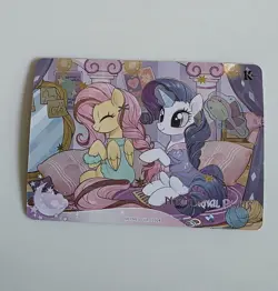 Kayou My little Pony CCG Card HY10-UR-016 Fluttershy Rarity Pajamas Mint - Image 1