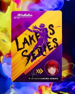 Makima LA Lakers Chainsaw Man Custom TCG Flash Gold Foil Card Anime Waifu - Image 2
