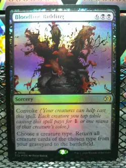 Bloodline Bidding Lorwyn Eclipsed Foil NM 91 - Image 1