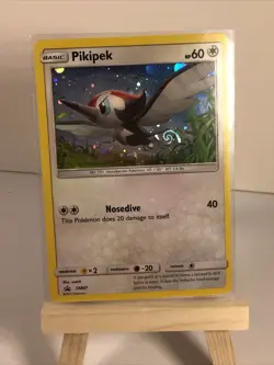 Pokemon Pikipek SM07 HD GALAXY SWIRL with HOLO BLEED Sun & Moon Base - Image 1