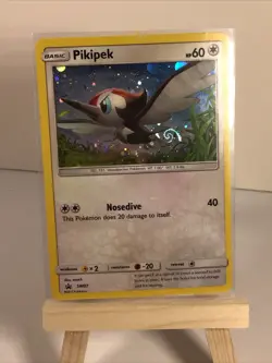 Pokemon Pikipek SM07 HD GALAXY SWIRL with HOLO BLEED Sun & Moon Base - Image 2