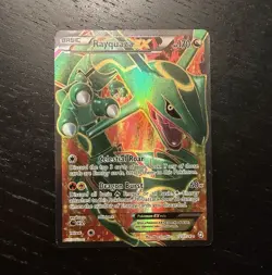 Rayquaza EX 123/124 Dragons Exalted Full Art Holo UR English Basic 170 HP - Image 1