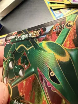 Rayquaza EX 123/124 Dragons Exalted Full Art Holo UR English Basic 170 HP - Image 3