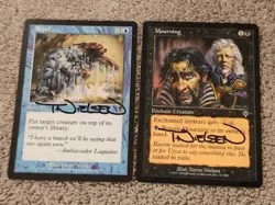 Terese Nielsen Hand Signed MTG Card Lot/2 Mourning & Repel SDCC - Image 1