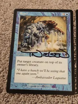 Terese Nielsen Hand Signed MTG Card Lot/2 Mourning & Repel SDCC - Image 2