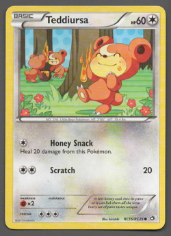 Pokemon Teddiursa RC15/RC25 Legendary Treasures Star Holo MP - Image 1