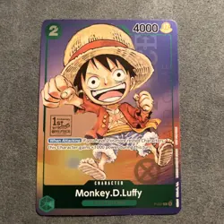 Monkey.D.Luffy 037 1st Anniversary Tournament P-037 Promotion One Piece NM - Image 1