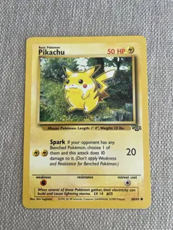 Pokemon Pikachu TCG Jungle Card 60/64 Regular Common Lp - Image 1